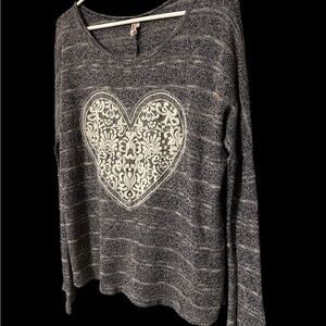 Heart lightweight sweater Top